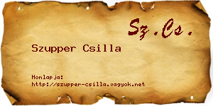Szupper Csilla névjegykártya