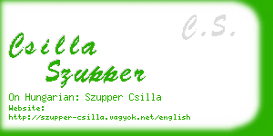 csilla szupper business card